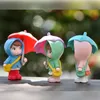 Objets décoratifs Figurines Mignon Imperméable Parapluie Garçon Fille Poupée Petit Ornement Bureau Décoration Accessoires Cadeau Enfants Jouets Micro Paysage 230725