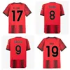 23 24 24 Koszulki piłkarskie Ibrahimovic Giroud 2023 Theo AC Milans Tonali 4th Shirt Romagnoli Rafa Leao S.castiljo Reijnders