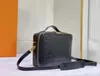 Uchwyt miękki torba bagażnika skórzane luksusowe monogramy torby krzyżowe z debossingiem funkcjonalne torby miejskie kwadratowe sprzęgło na ramię Włosek M44955