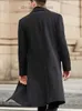 Men's Jackets Men's Jackets PFHQ Elegant Casual Long Woolen Coat Autumn Trench Luxury Winter Clothes British Fashion Windbreaker Men's Trendy 21Q4481 221130 Z230725