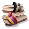 Sandals Suihyung Summer Flax Slipper Men Casual Linen Slides Multi Style Non Slip EVA Home Flip Flops Indoor Shoes Female 230724