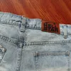 Designer Short Fashion Vêtements décontractés Hellstar Studios Denim Shorts Washed Heavy Duty Worn Denim Casual Short Sleeves