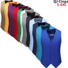 Мужские жилеты Королевский синий жилет Men Men Men Brand Slim Fit V Sect Dress Vests Mens Formal Business Wedding Tuxedo Chaleco Hombre 6xl 230724