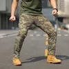 Pantaloni da uomo City Military Tactical Men Combat Army Pantaloni Molte tasche Cargo Impermeabile Resistente all'usura Casual