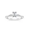 Cluster Rings Custom Ring Lab Diamond 14K White Gold IGI