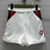 Luxe kleding dames trainingspak klassieke logo geborduurde jassen shorts sportpak designer jas broek tweedelige set