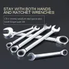 Skruvmejslar 24mm 25mm 27mm 30mm 32mm Fast dubbelhuvud Ratchet Wrench Keys Combination Spanner Set Universal Wrench 230724