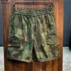 Herenshorts Heren Zomer Camo Goederenshorts Heren Koreaanse mode Losse Ins Casual 1/5 broek Straatkleding Shorts 230724