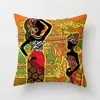 Taie d'oreiller style africain motif canapé décoratif housse de coussin taie d'oreiller polyester 45 45 jeter décor à la maison taie d'oreiller 40891 230724