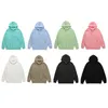 2023 Nieuwe Heren Hoodie Vrouwen 100% Katoen Zware Gewicht US Oversized Sweatshirt Truien Herfst Zwart Wit Effen Sublimatie Sweatwear Top Custom Logo 350gsm