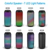 Portable Speakers Portable Wireless Bluetooth Speakers LED Lights Patterns Wireless Speaker V5.0 Built-in Microphone HandsFree Valentines Gifts R230725