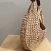 Bolsas de hambre de paja diseñadora de la axila bolsas para mujeres luxurys bolsos de bolsas de playa bolso de bolso de hombro