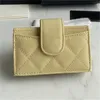 Designer-Geldbörse, Geldbörse, Tasche, luxuriös, klassisch, Pallas-Kartenhalter, Damen, hochwertig, Paris-Karomuster, Kaviar-Stil, Schwarz, Rot, kurze Geldbörse, Farbe echtes Leder, mit Box