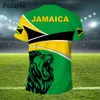 Camisas ao ar livre com a bandeira da Jamaica T para homens Camisa de futebol com emblema nacional Camisetas Roupas de time de futebol 230726