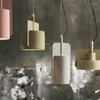 Hanglampen Moderne LED Verlichting Lichtpunt Persoonlijkheid Creatieve Macaron Decoratie Cement Lichten Loft Minimalistische Lamp