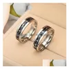 Anillos de banda Dragón Acero inoxidable Negro Para Hombres Mujeres Regalo de joyería de moda Will And Sandy Drop Ship Delivery Ring Dhx4K