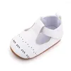 Babyschoenen Baby Jongen Meisje Ongeveer 0-14 Maanden Fijne PU Arder Zachte Bodem Platte Stappenteller Schoenen Leren lopen Lopen Peuter