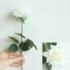 Dried Flowers 10pcslot Decor Rose Artificial Silk Floral Latex Real Touch Wedding Bouquet Home Party Design 230725