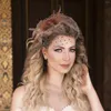 Bandanas Party Hat Hat Tea Fearnator Bridal Hair Accessories Wedding Женщины головокружительная сетка сетчатая невеста невеста