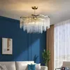 Lámparas colgantes Luz italiana Araña de cristal de lujo Post-moderno Minimalista Atmosférico Salón Lámpara Diseñador Tzitzit Dormitorio principal