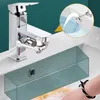 Bathroom Sink Faucets Allcopper Metal Rotatable Multifunction Expansion Faucet Aerator 1440 ° Rotating Mechanical Arm Water Filter Bubbler 230726