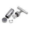 Mini Aluminum Alloy Cigarette Press Coffee Tobacco Grinde Household Smoking Accessories 7.5*6.4CM