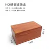 Jewelry Pouches 15cm Mahogany Chinese Vintage Wooden Pearwood Necklace Buddha Beads Po Miscellaneous Lipstick Antiques Storage Box