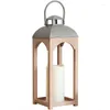 Candle Holders Intage Holder Lanterns Solid Wood Hanging Decorative Lantern Candleholder Home Decor For Indoor Outdoor Weddings