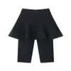 Trousers SheeCute Summer Girls Knee-length Skinny Cotton Leggings Baby Kids Candy Color Pants With Skrit RB001 230725