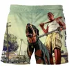 2021 Fashion hot GTA 5 Pantaloncini da gioco Pantaloncini da bagno estivi Baby Uomo / donna Costumi da bagno Toddler Bambini Stampa Costumi da bagno Pantaloni corti da spiaggia