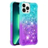 Liczba Quicksand Gradient Glitter Połączenia telefonu dla iPhone 15 Pro Max 14 13 Pro Max 12 11 XR XS Max Samsung A14 A15 A25 A05s A05 A35 A55 S22 S23 S24 Ultra Moto G 5G Stylus 2024