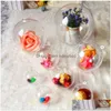 Christmas Decorations 4Cm 5Cm 6Cm 7Cm 8Cm 9Cm 10Cm Clear Plastic Fillable Ball Ornament Baubles Creative Tree Decoration Ornaments Dro Oteqg