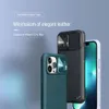 İPhone 13 Pro Max Case Nillkin Camshield Deri Slayt Kamera Kabuğu TPU+PC İPhone 13 13 Pro lens Kılıfları