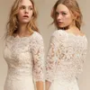 Vestidos de Noiva Sereia Rendas 2020 BHLDN 3 4 Mangas Longas Vestidos de Noiva Boêmio Feitos sob Medida Tamanho Grande Vestido de Noiva Modesto271n