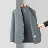 Men's Suits Lightweight Small Suit Men Spring And Summer Casual Ice Silk Single Jacket Stretch Non-Ironing Korean Style