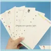 Notes Notepads Supplies Office School Business & Industrialnotepads A6 Colorful Ring Binder Paper Day And Weeks Month Diary Refill194n