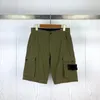 Shorts Masculino 2023 Clássico Compass Braçadeira Bordado Solto Cargo Casual Masculino Militar Calça Bolso Lateral com Zíper 230725