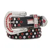 Designer Ceinture Simon Ceintures pour Hommes Femmes Ceinture en diamant brillant Noir sur Noir Bleu blanc multicolore avec des strass bling comme cadeau ceinture ceinture de mode