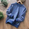 Hoodies Swefsshirts الأطفال S -Clothing Boys Autumn Strips Tops Tops Students Termed Tirts Tirts Sweatshirt Spring و Trendy P4761 230725