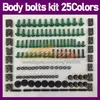 268PCS Motorcycle Kuip Bouten Volledige Schroef Kit Voor KAWASAKI NINJA ZX10R ZX 10R 10 R ZX-10R 2011 2012 2013 2014 2015 Compleet MOTO 244T