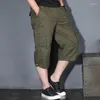 Men's Pants Men Tactical Camouflage Capri Cotton Polyester Cropped Quick Dry Trousers Fashion Casual Tour