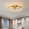 Americano Decorativo Superficie Montata Cucina Camera da Letto Sala da Pranzo Moderna Luce del Ventilatore a Soffitto a Led