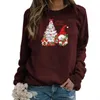 Women's Hoodies Cartoon Christmas Party Sweatshirts For Women 2023 Winter Pullover Long Sleeve Fashion Hoodie Casual Loose Santa Claus Top