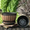 Kits Hars Whiskey Vat Bloempot Ronde Planter Vintage Stijl Binnen Buiten Tuin Yard Patio Mumr999