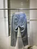 Damenhosen, Sommerjeans, mit verlängertem Bein, gerader Schlauch, Micro-Version, haben eine sehr gute Kontrollstruktur