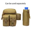 Utomhuspåsar Taktiska män i midjepaket Vandring Militära ryggsäckar Nyon Kettle Telefon Bag Fiske Armé Hunting Climbing Camping Belt 230726