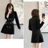 Women's Suits Blazer Women Coat Spring 2023 Suit Jacket Long Slim Autumn Wild Sleeve Female Jackets Black Fashion OAIRED