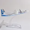 Modelo de avión JASON TUTU Aero Mongolia Fokker F50 modelo de avión ERJ145 modelo de avión Diecast Metal 1 400 escala aviones gota 230725