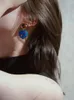 Ohrhänger LONDANY Blue Love Gem Metall Vintage-Stil Kleines Design Sinn für Damen
