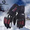 ROCK BIKER Motorcycle Gloves 100% Waterproof Touch Screen Winter Warm Motorbike Glove Carbon Hard Shell Protective Luvas Guantes240a